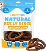 hotspot pets Bully Stick Rings for Dogs (10 Pack) 4 Inch Circles- Premium All Natural Long Lasting Twisted Beef Pizzle Dog Chew Treats - Grain Free, Fully Digestible, Rawhide Alternative Thick Chews - Image 11