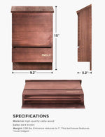 INCLY cedar bat house interior chamber structure detail