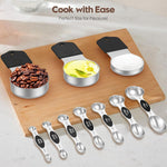 Abtrino black finish measuring cups for dry and liquid ingredients