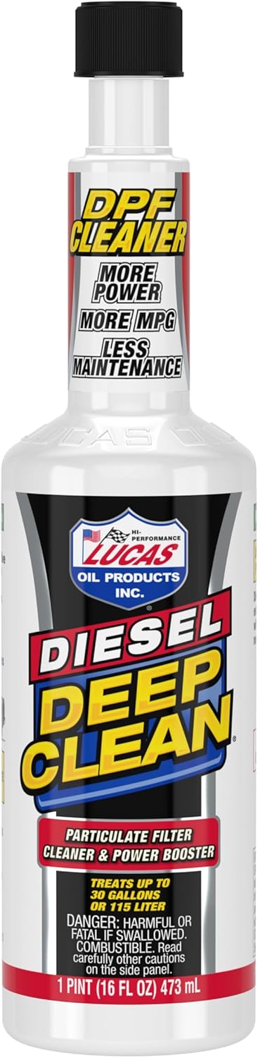 Lucas Oil 10872 Diesel Deep Clean sixteen ounce bottle front view for fuel system maintenance