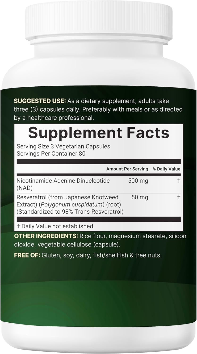 Micro Ingredients NAD Plus Resveratrol quality assurance certification