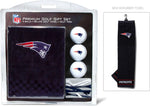 Team Golf embroidered tri-fold towel with checkered scrubber pattern and team logo