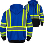 FONIRRA reflective ANSI Class 3 jacket back view with silver stripes