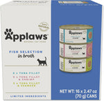 Applaws Fish Variety Pack Wet Cat Food in Broth 12-Pack, High Protein, Limited Ingredient, Grain Free, Canned Cat Food, No Fillers, No Artificial Additives (12 x 2.47 oz Cans) - Image 11