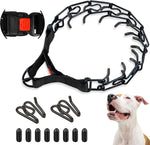 Supet Prong Collar for Dogs, Adjustable Dog Choke Collar Adjustable Dog Pinch Collar with Quick Release Buckle for Small Medium Large Dogs(Packed with One Extra Links) - Image 9