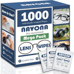 Optix 55 pre moistened lens wipes front view of the bulk retail packaging box