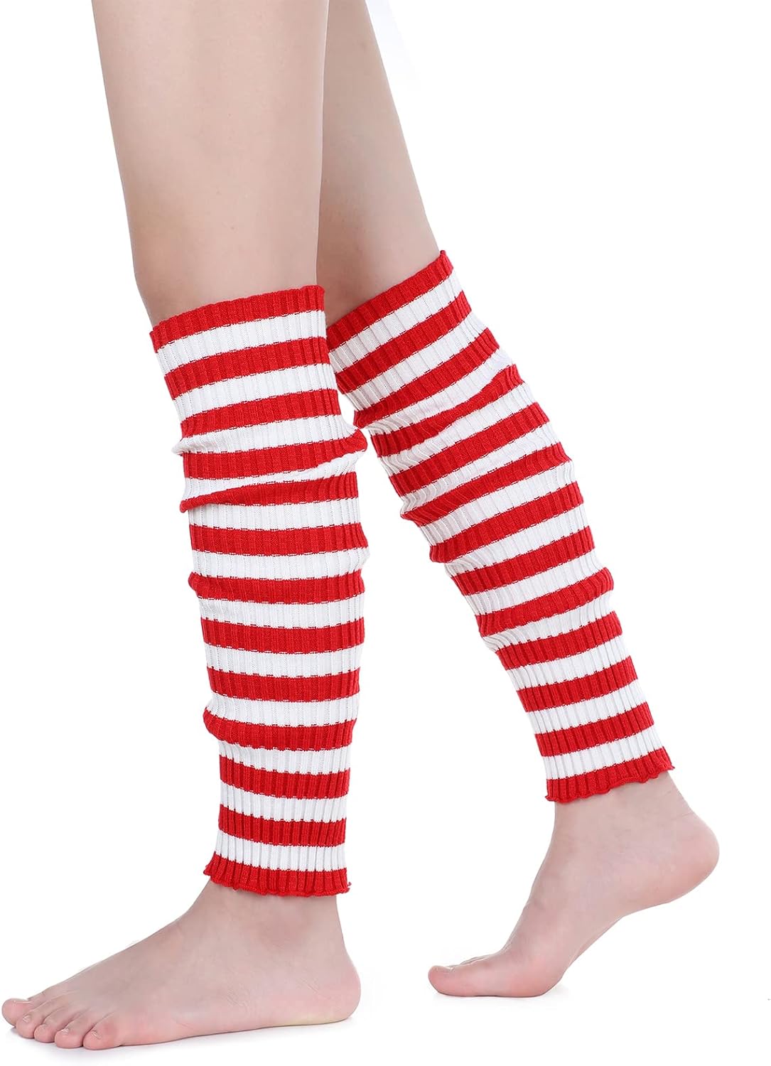 American Trends Leg Warmers for Women Girls 80s Ribbed Leg Warmer for Neon Party Knitted Fall Winter Sports Socks - Image 10