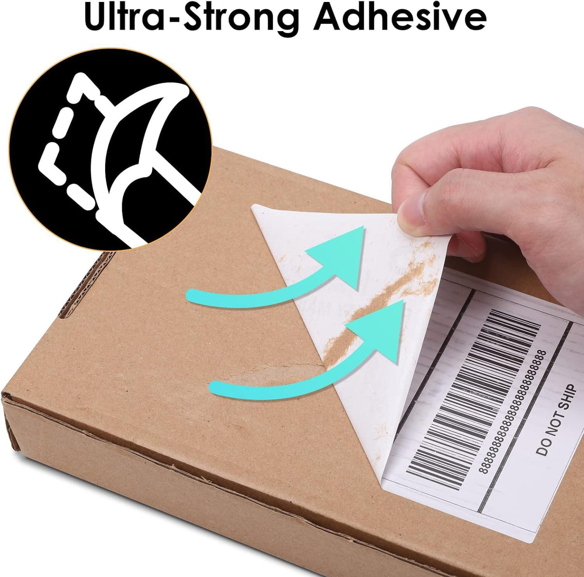 Omezizy 4x6 labels installed in thermal printer