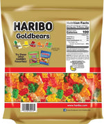 Haribo Gummy Bears bulk two pack bundle layout showing the classic yellow mascot design