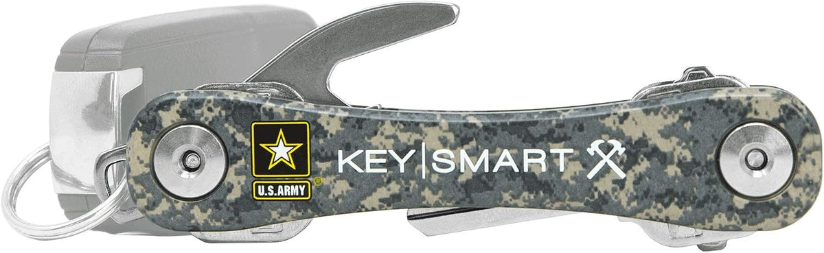 KeySmart Rugged - Multi-Tool Key Holder with Bottle Opener and Pocket Clip (up to 14 Keys, Army) - Image 5