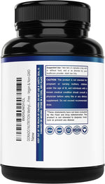 Close up of 120 capsules bottle for MTHFR support
