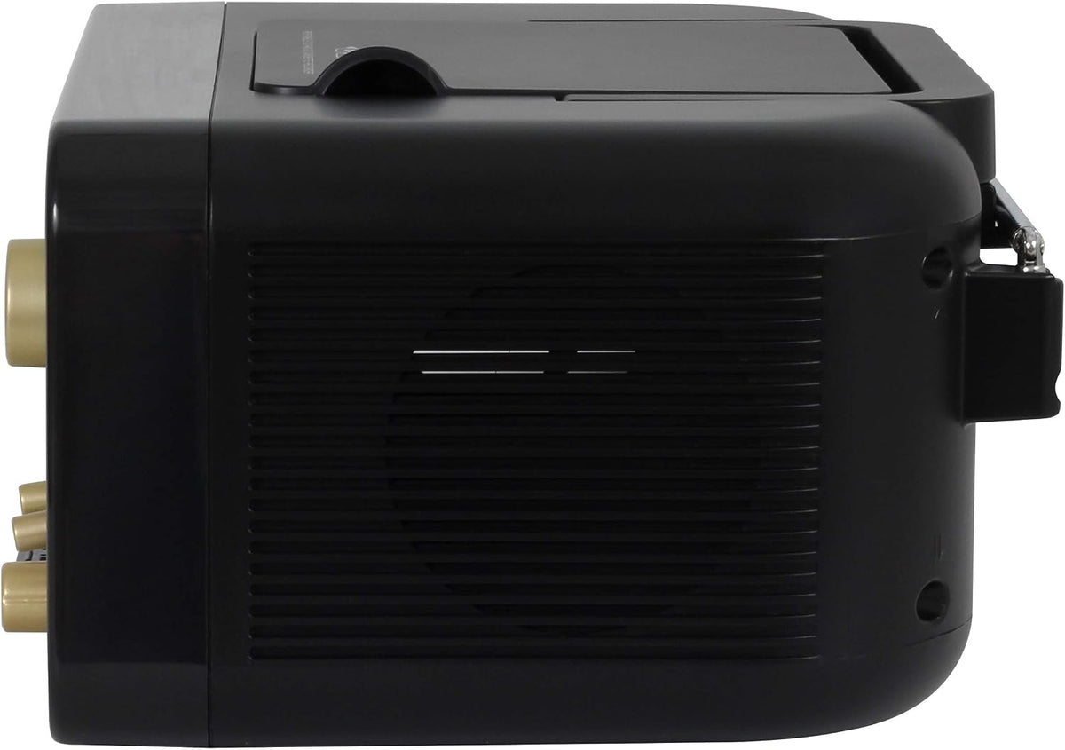 Studebaker SB2135BG Portable Stereo CD Player with AM/FM Radio and Cassette Player/Recorder (Black Gold) - Image 4