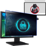 Izmapaic computer privacy screen filter 24 inch front view on a desktop monitor showing side darkening effect.