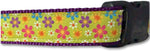 Caninedesign dog collar fabric and stitching close up
