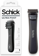 Schick electric razor front view showcasing the pivoting head design