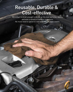 Automotive detailing and dust removal using microfiber sheet