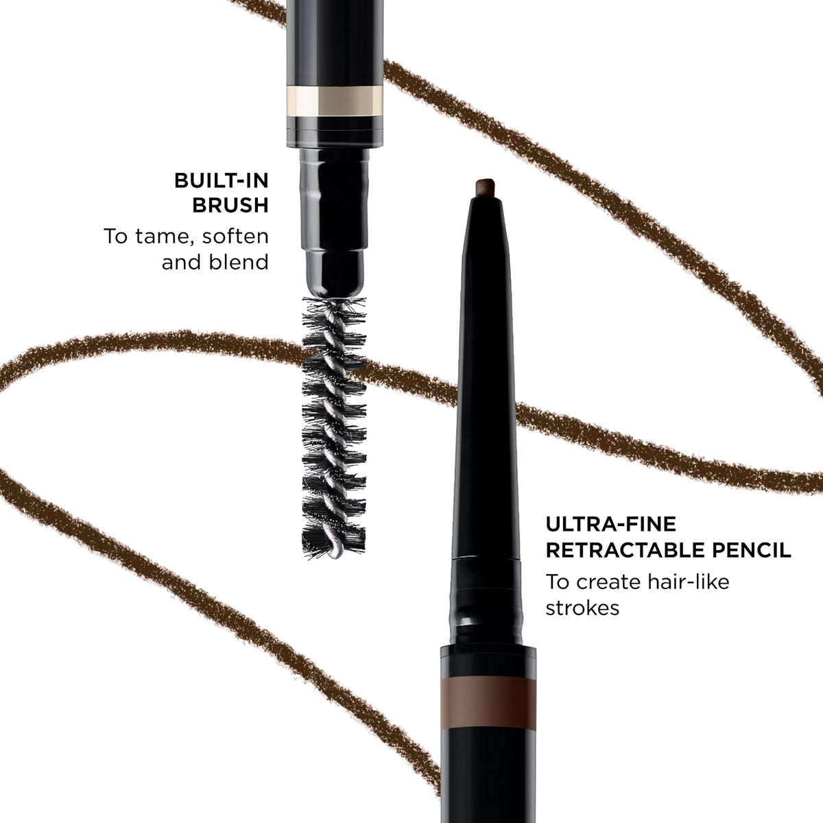 Clarins eyebrow pencil with integrated spoolie brush