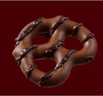 Authentic Hershey's chocolate pretzels in a serving bowl