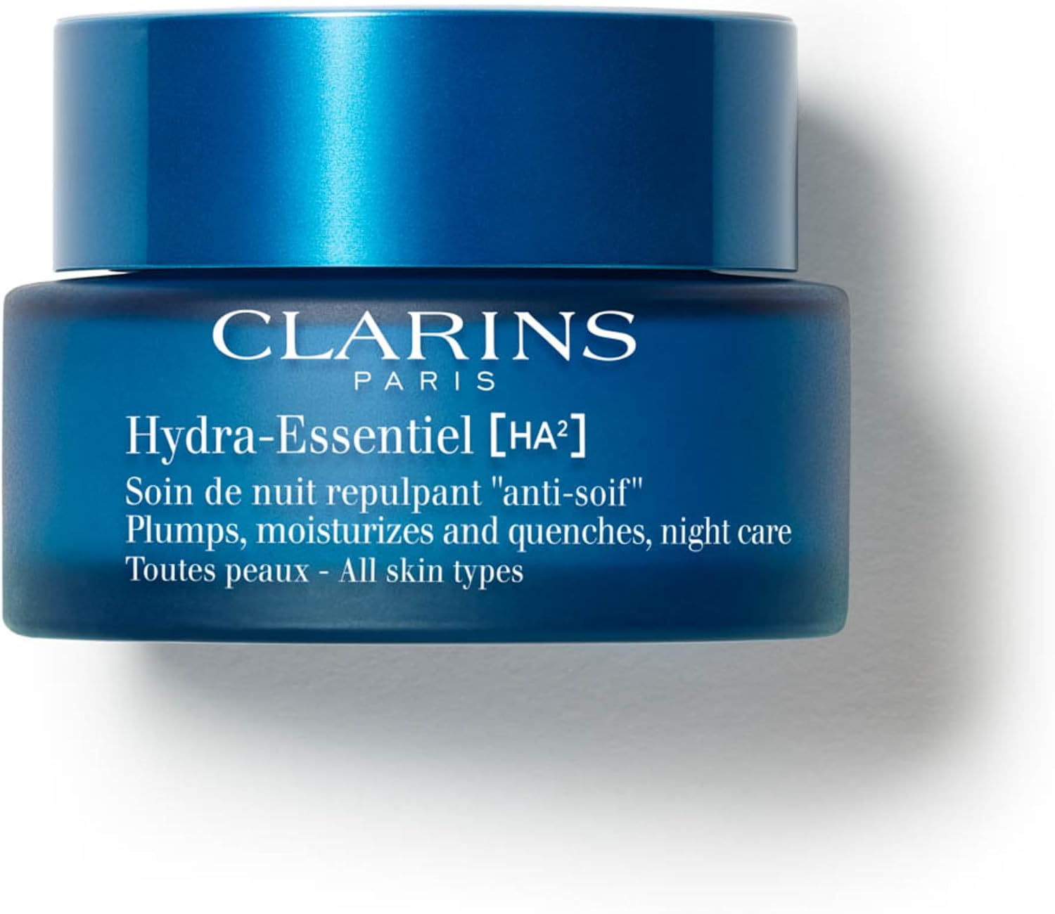 Clarins Hydra-Essentiel Night Cream front view moisturizer jar