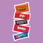 Hershey's assortment snack size candy party pack displayed on a table for party sharing inspiration