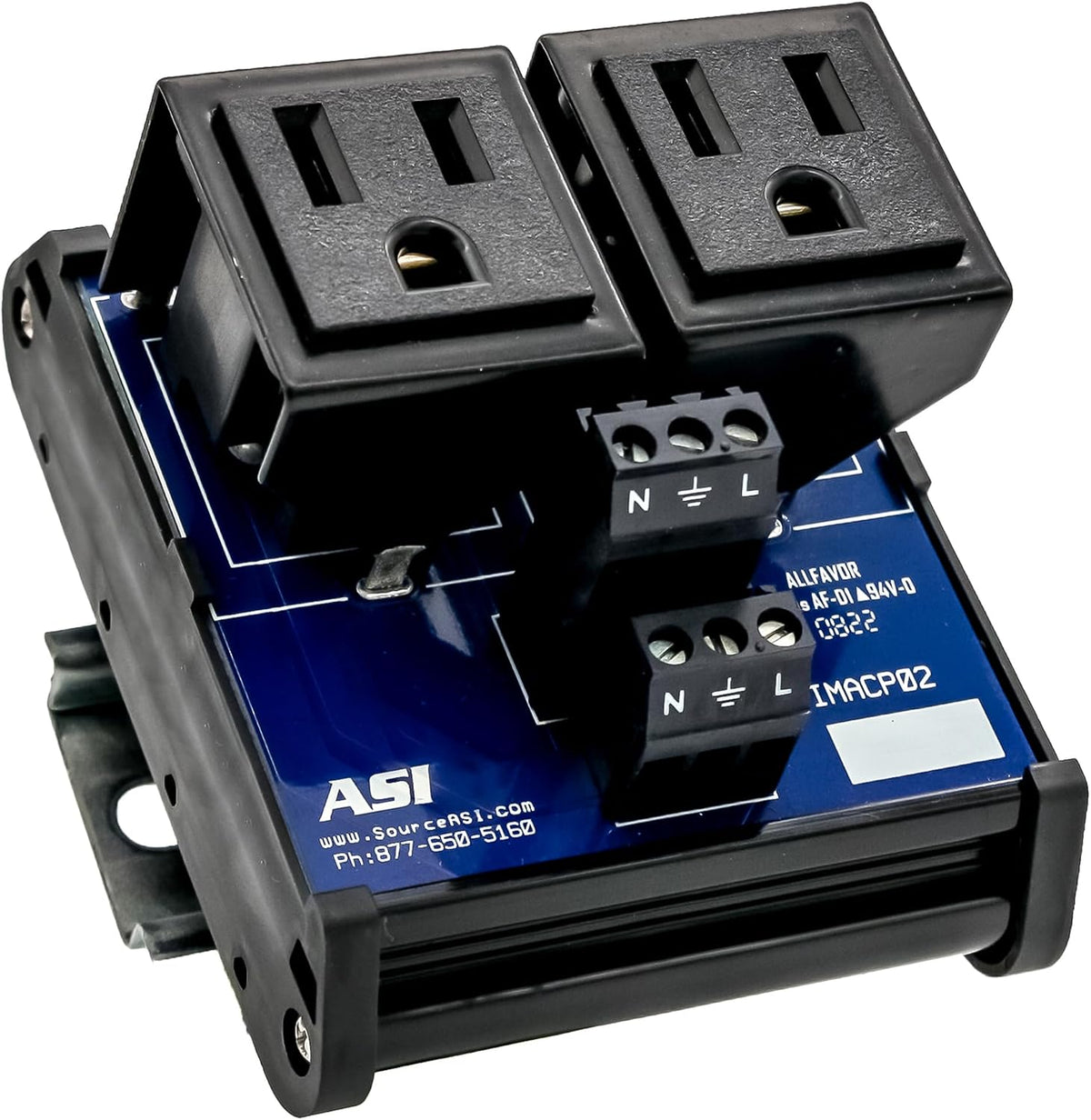 ASI IMACP01 Single Three Prong Grounded AC Outlet Power Module, AC Receptacle, Din Rail Mounted Convenience Outlet - Image 10