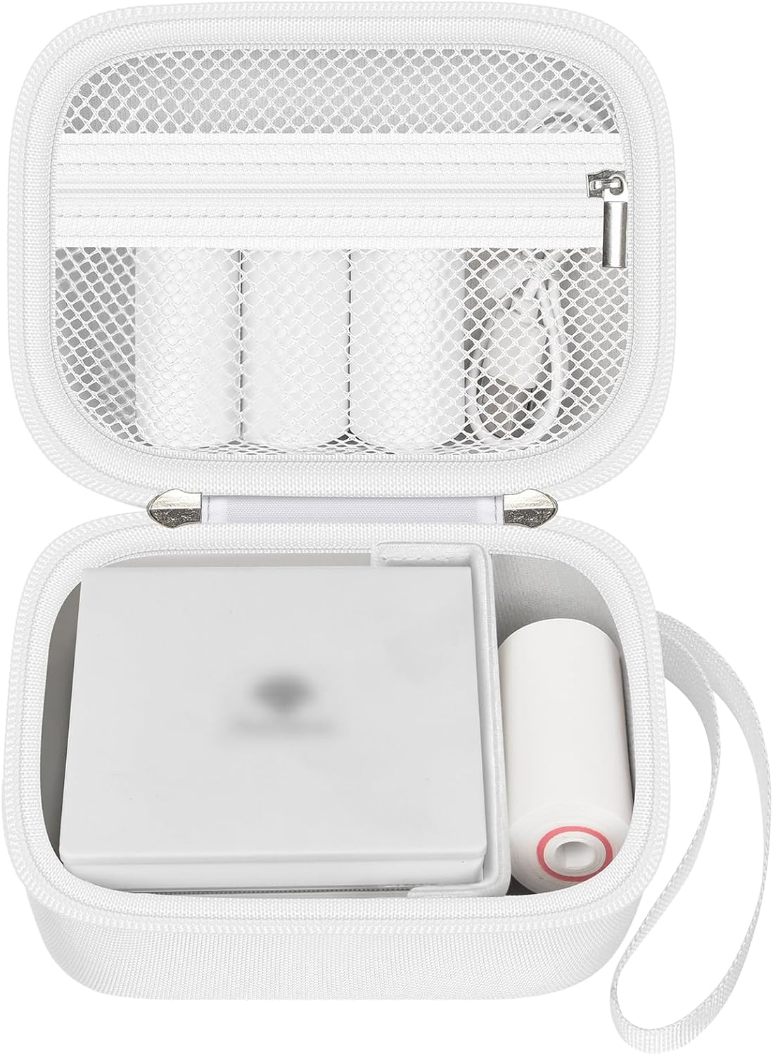Mini Sticker Printer Case with Mesh Pocket and Detachable Hand Strap | for Memoking T02/ for ETIKEZ/ for XenGro AHM2/ for Phomemo M02/ T02 Mini Printer; for Crafters and Travel, Green, Case Only - Image 10