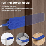 Extendable stainless steel handle extended to full length