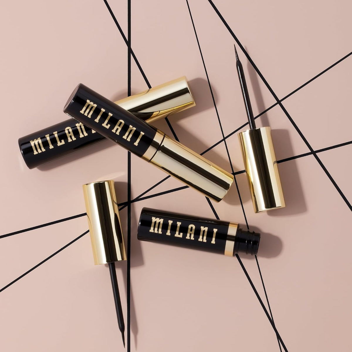 Premium longwear eyeliner container showing product size details
