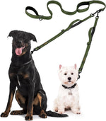 Double Dog Leash - Adjustable Length Long Leash for Dog Training - Dual Reflective Dog Leash with Non-Tangle Design - Heavy Duty Nylon and Metal Buckles - Ideal - Image 11