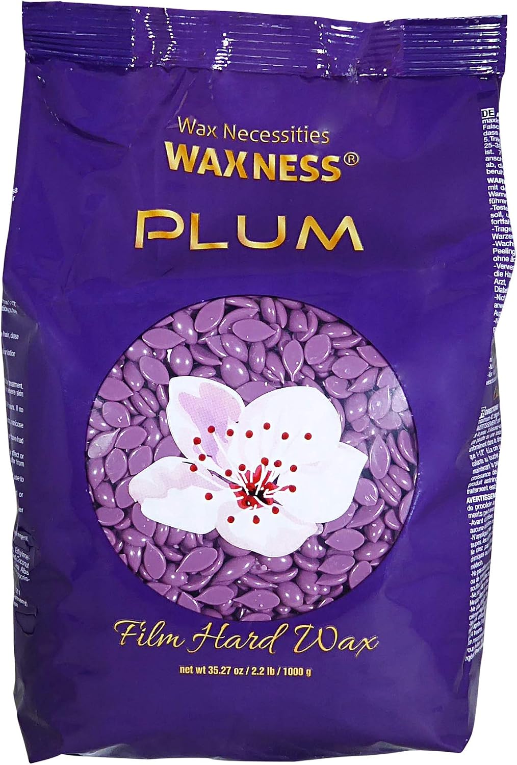 Waxness Film Hard Wax Beads Plum front view packaging