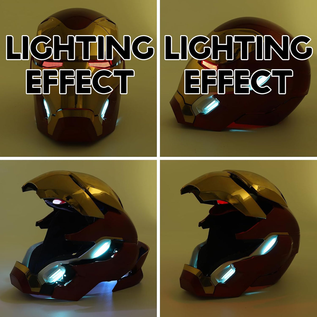 Chudeilo Iron-Man MK50 helmet displayed as a collector prop