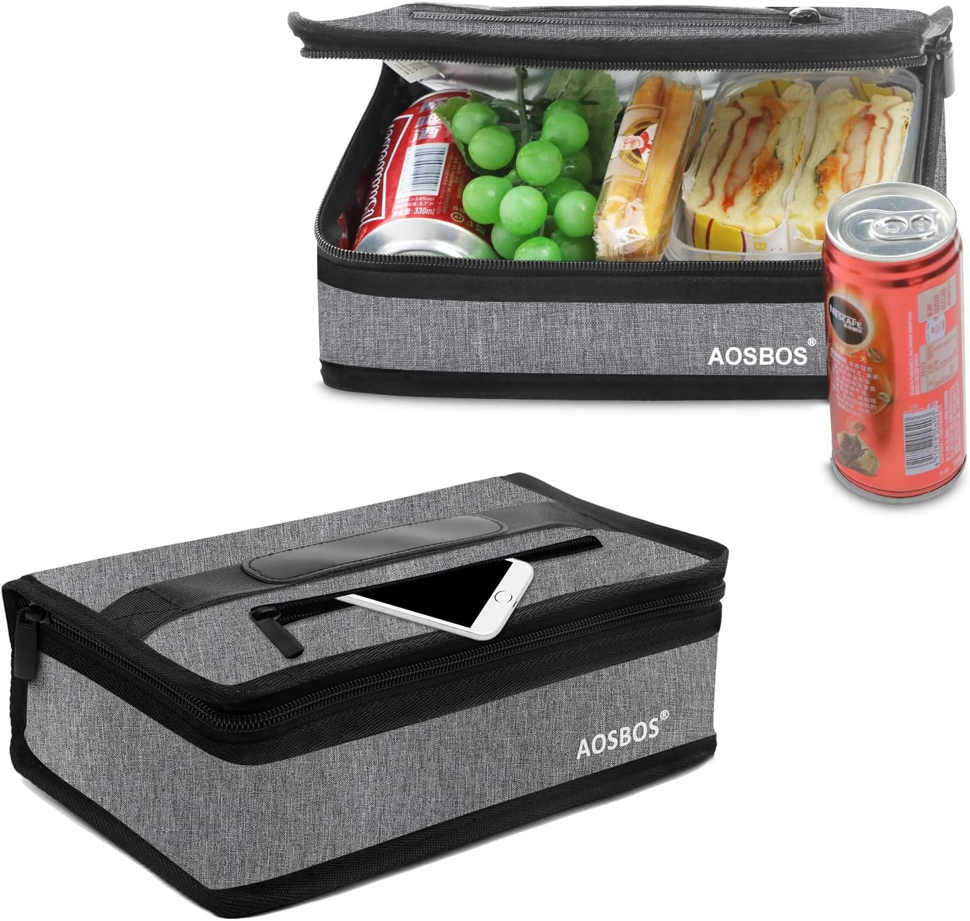 Aosbos Small Insulated Lunch Bag,Compact Lunch Box For Work & Office - Image 1
