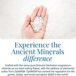 Ancient Minerals magnesium soak bag back ingredients list