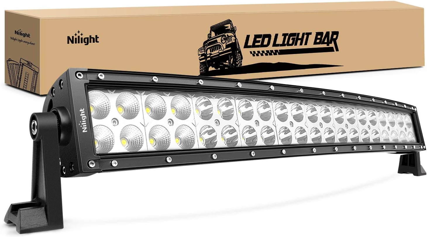 Nilight 22 Inch curved LED light bar front view