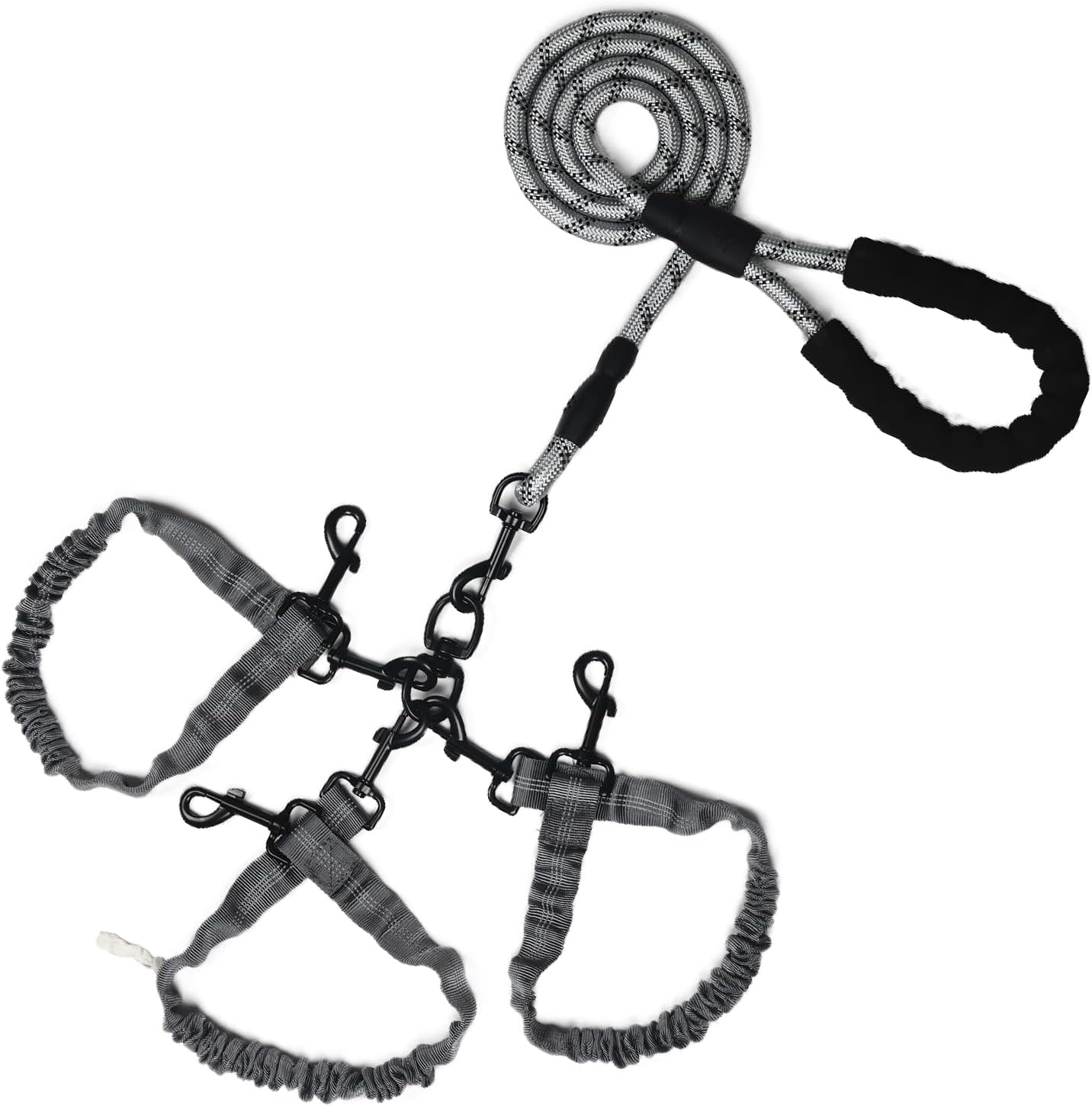 Y-ANNJYA 3-in-1 reflective pet leash front view