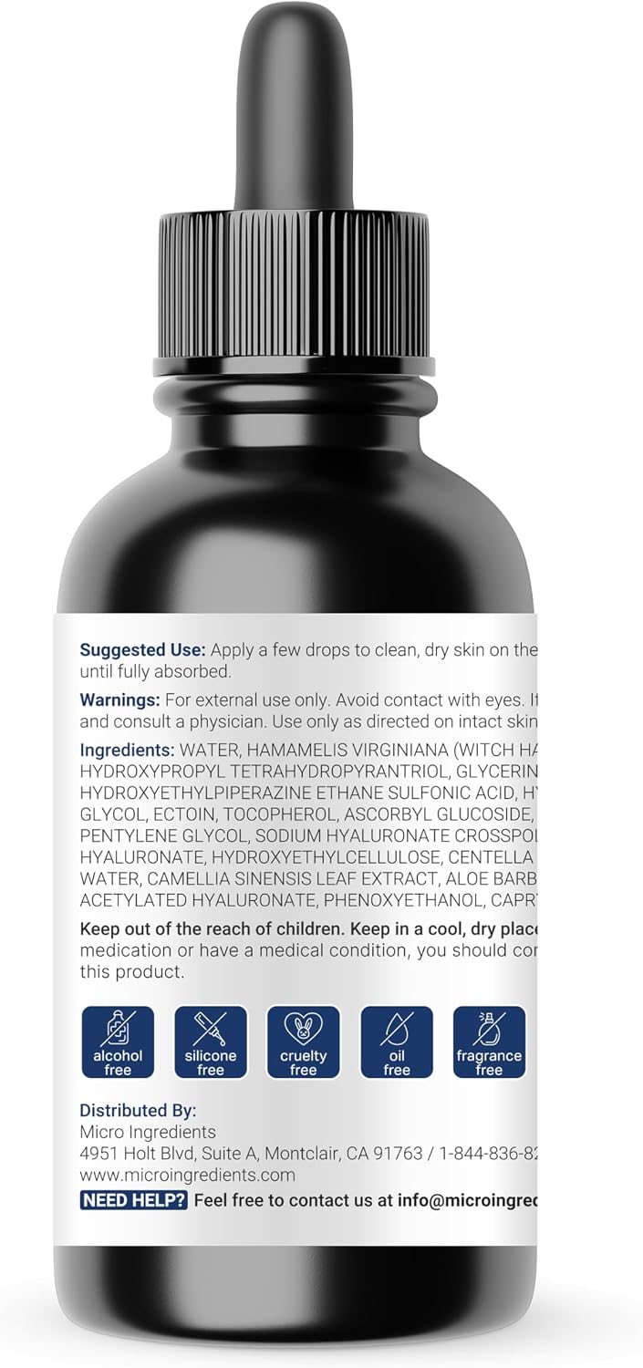 Micro Ingredients dry skin serum lifestyle shot