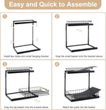 VESTCDF multi-purpose storage rack installed inside a kitchen cabinet