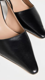 Sam Edelman Bianka slingback pump side profile displaying heel height and strap