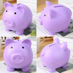 H&W cute kids piggy bank bottom twist plug feature