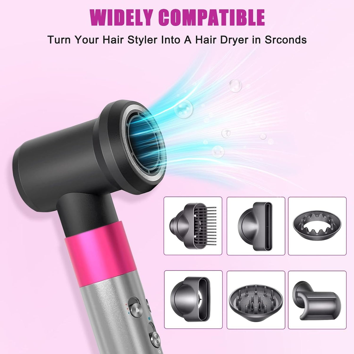 Chuancheng styling accessory set packaged for multi-styler conversion