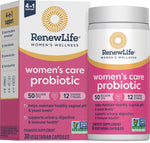 Renew Life Women's Care Probiotic front packaging bottle view