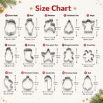 Crethinkaty stainless steel holiday cookie shapes displayed together