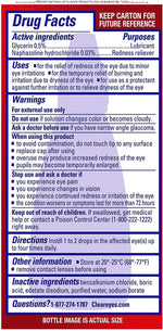 Clear Eyes Maximum Redness Relief Eye Drops dual angle display