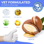 Pupmate waterless grooming wash gloves for sensitive pet skin cleaning