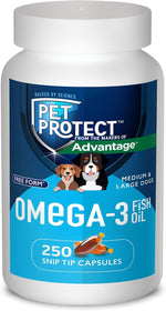 Pet Protect M/L Dog Omega-3 Supplement, Proprietary Free Form Blend, Supports a Normal Inflammatory Response, Snip-Tip Capsules (60 Count) - Image 10