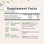 Micro Ingredients Super Vitamin K Complex supplement facts label