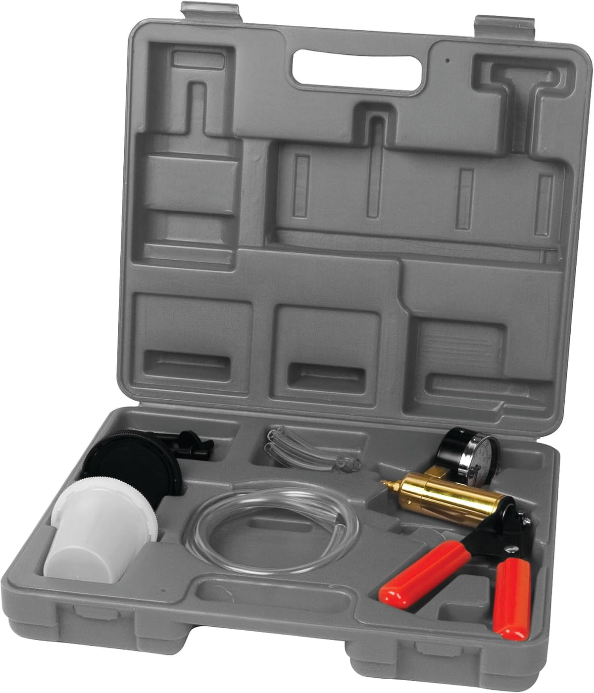 Performance Tool W87030 Hand Vacuum Pump Brake Bleeder Kit | One man automotive fluid bleeding and vacuum testing. Diagnoses systems and bleeds brakes. Complete kit with gauge - Image 10