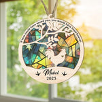 Personalized Cat Memorial Suncatcher Ornament - 2023 Cat Loss, Cat Sympathy Gift, Cat Condolence Memorial Gift, Pet in Memory Keepsakes, Remembrance Gifts for Pet, Engraved Cat Lovers - Image 9