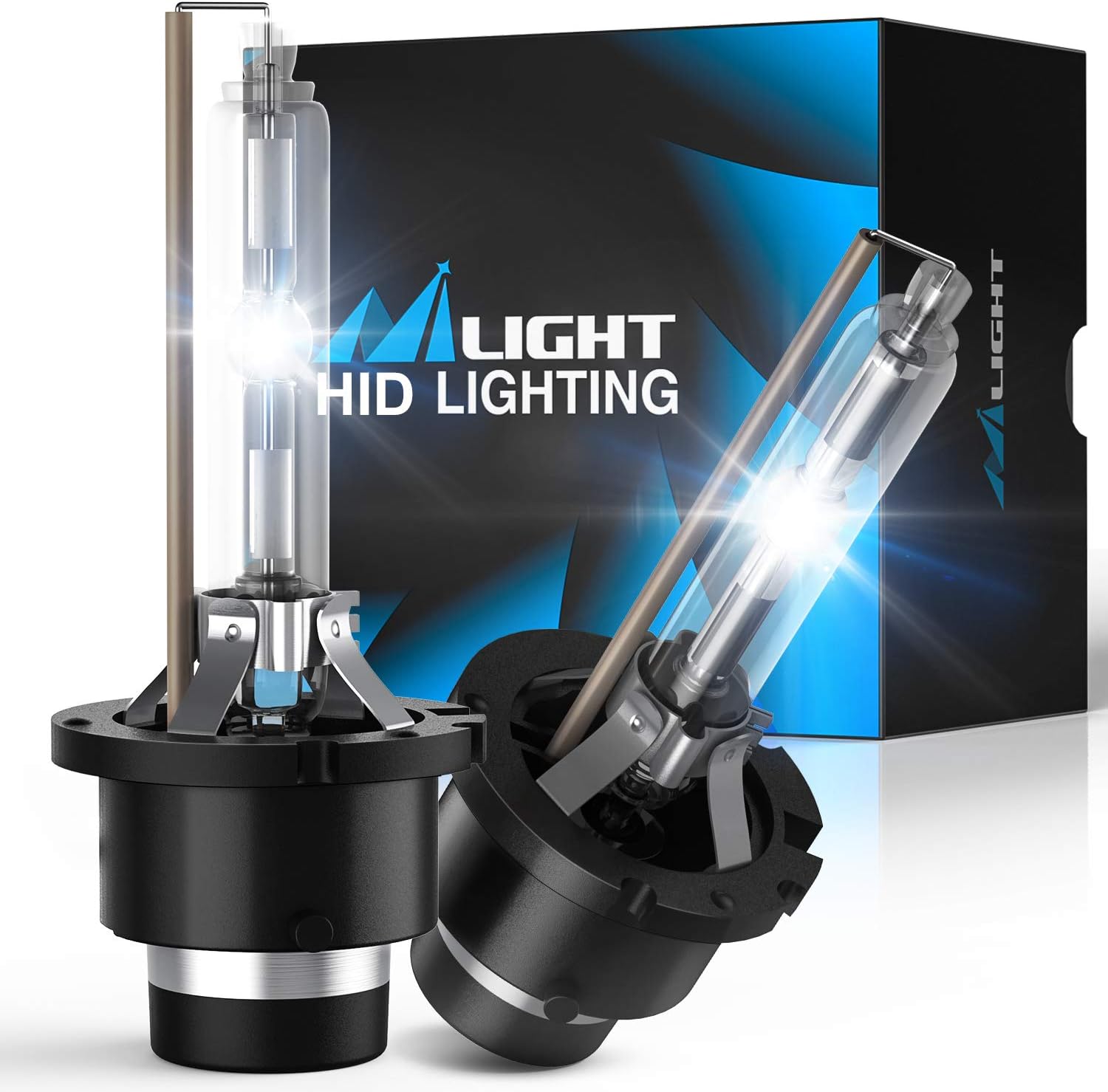 Nilight D4S HID Bulbs 6000K Diamond White front view premium automotive lighting replacement