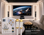 Fusion8K White HDMI 2.1 Cable connected to a gaming console setup
